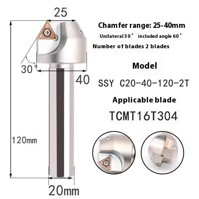 6039 Machining center 15 20 25 30 35 40 45 50 55 60 65 70 75 degree chamfering toolholder TCMT Shandong Denso Pricision Tools Co.,Ltd.